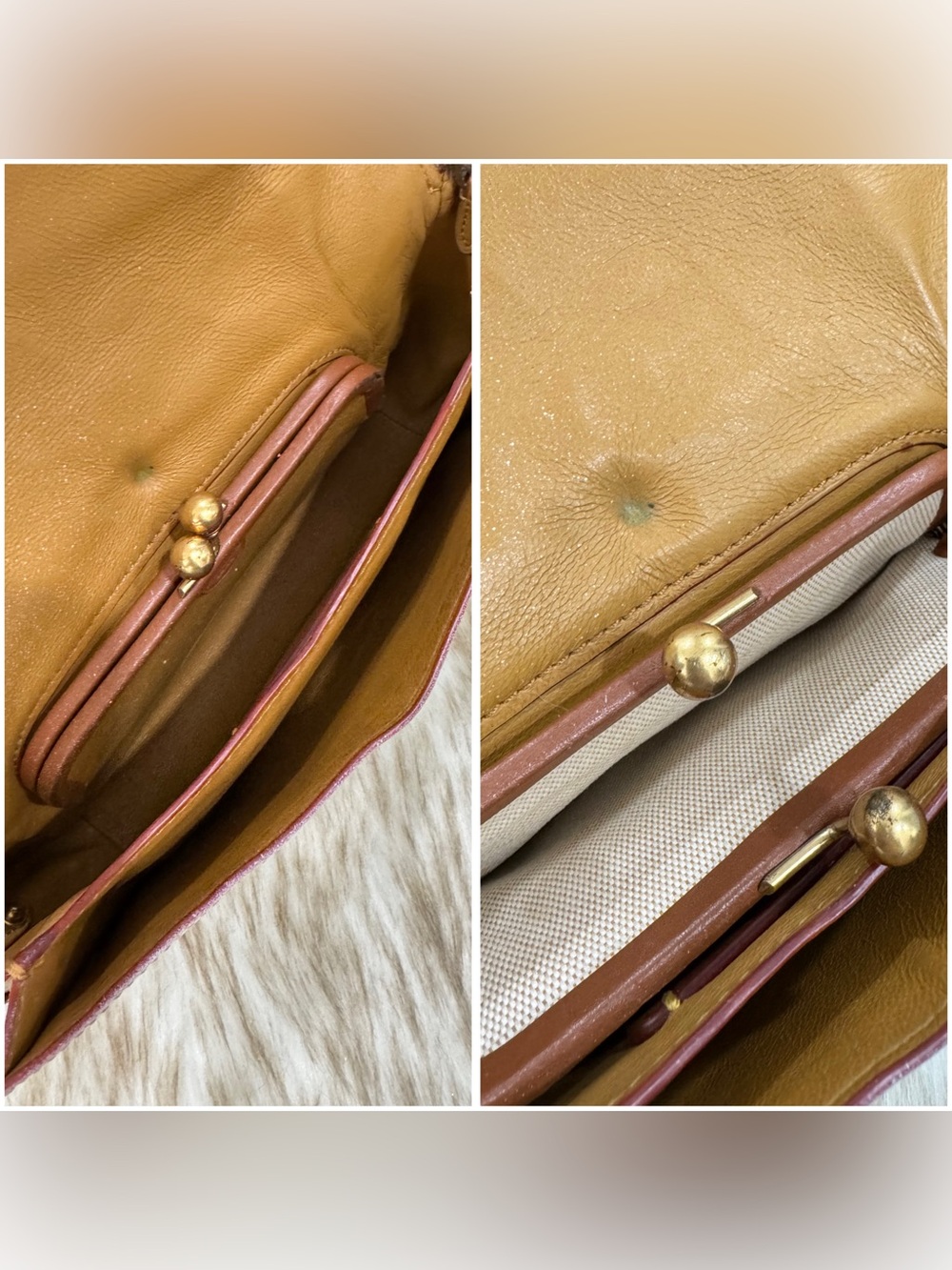 Coach Tea Rose Cream Floral Appliqué Crossbody with Gold Chain - Picture 16 of 17